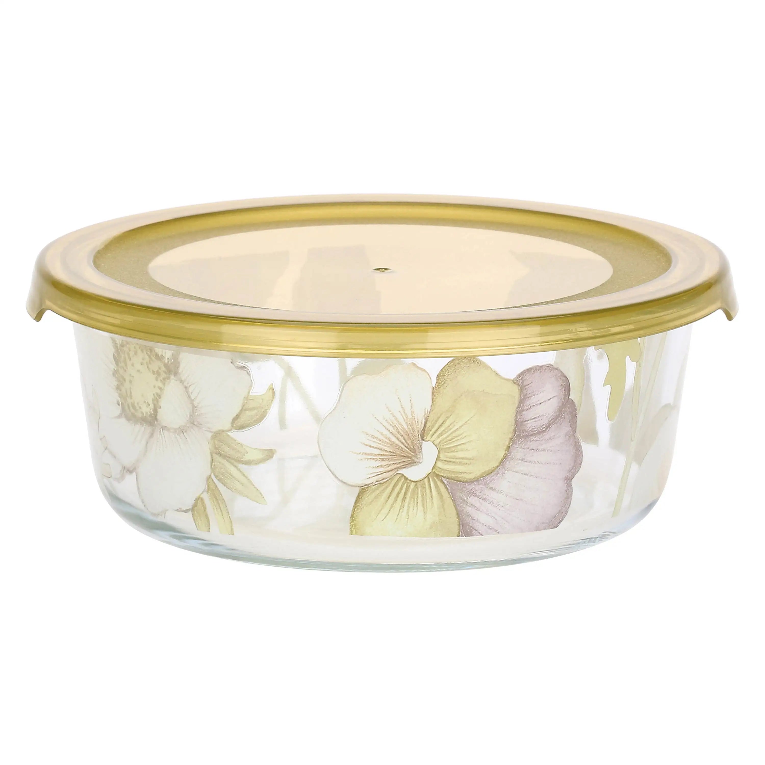 Thun- set 3 contenitori ermetici in vetro linea bloom| rohome