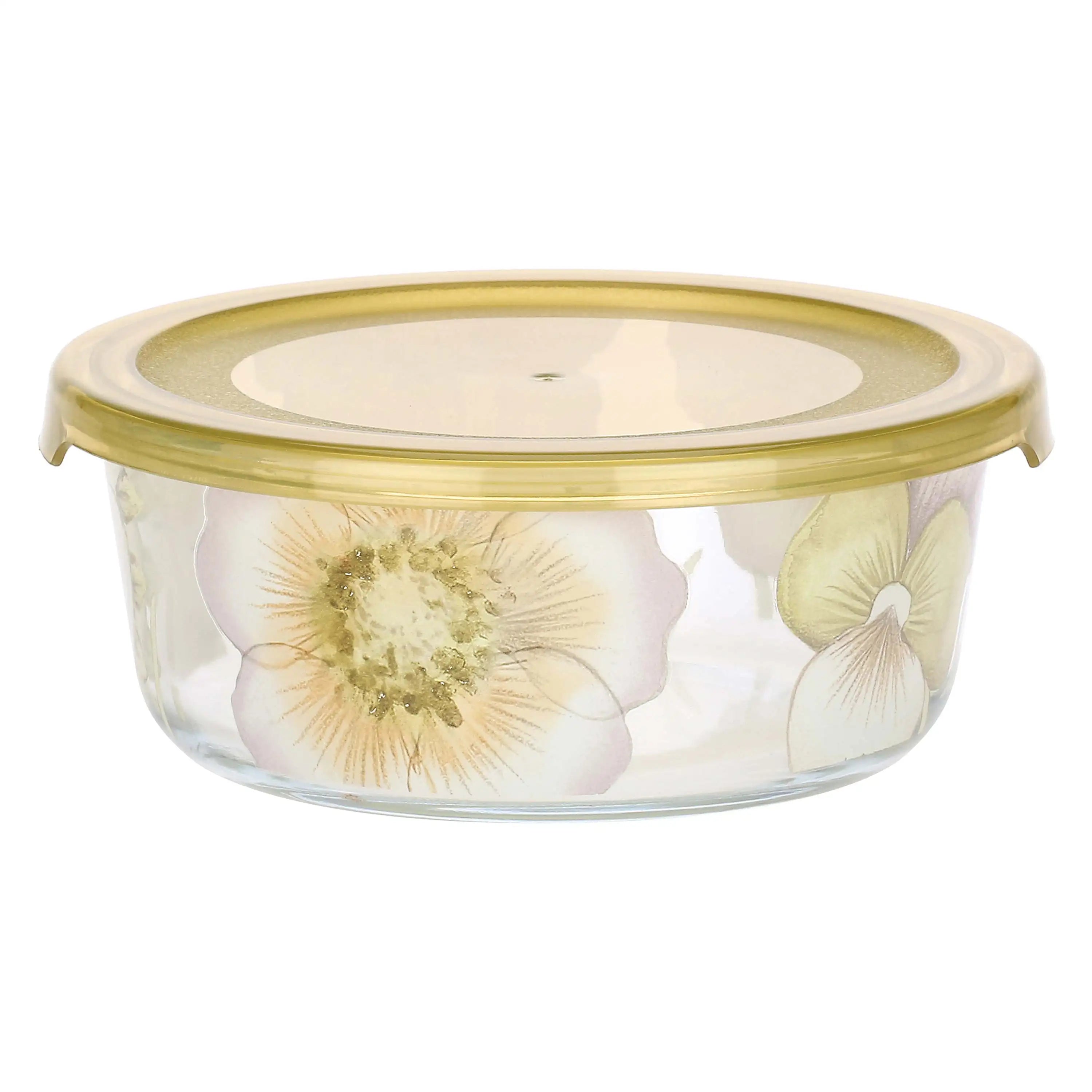 Thun- set 3 contenitori ermetici in vetro linea bloom| rohome