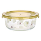 Thun- set 3 contenitori ermetici in vetro linea bloom| rohome