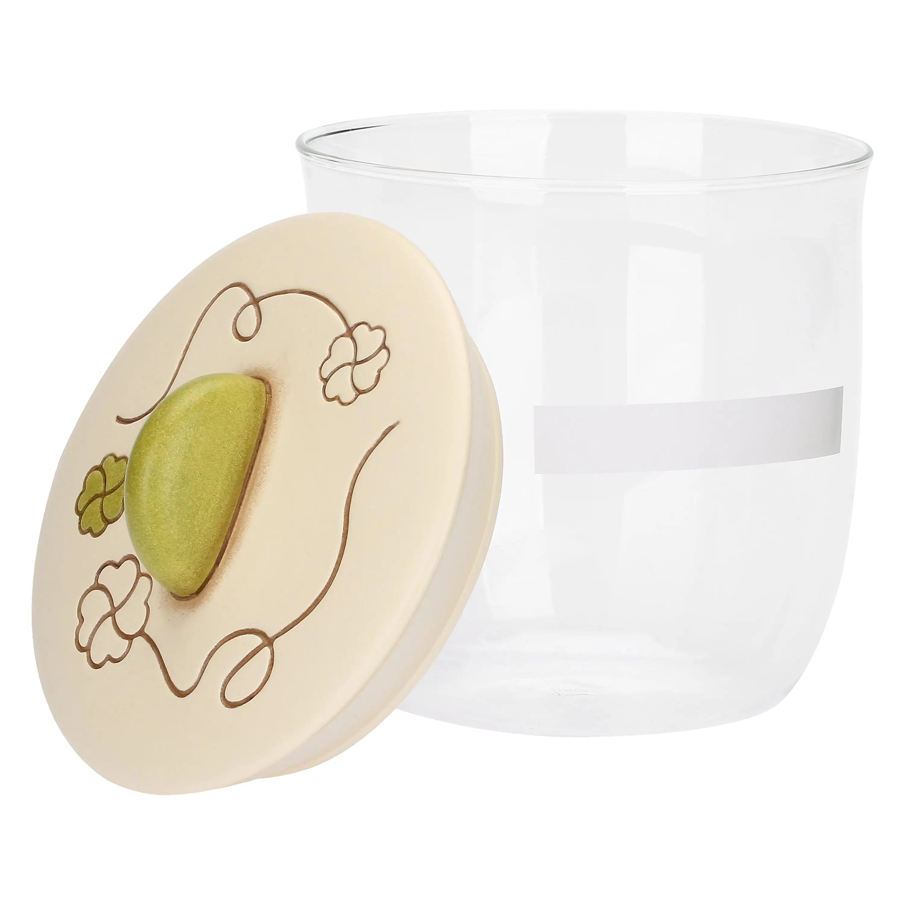 Thun - Barattolo in vetro con coperchio grande quadrifoglio | rohome