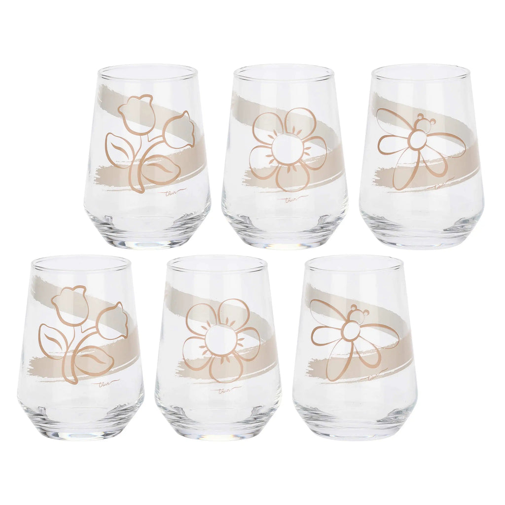 Thun - Set 6 bicchieri in vetro linea Thun Elegance | Rohome