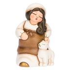 Thun- Donna in dolce attesa in ceramica Presepe Classico bianco | Rohome