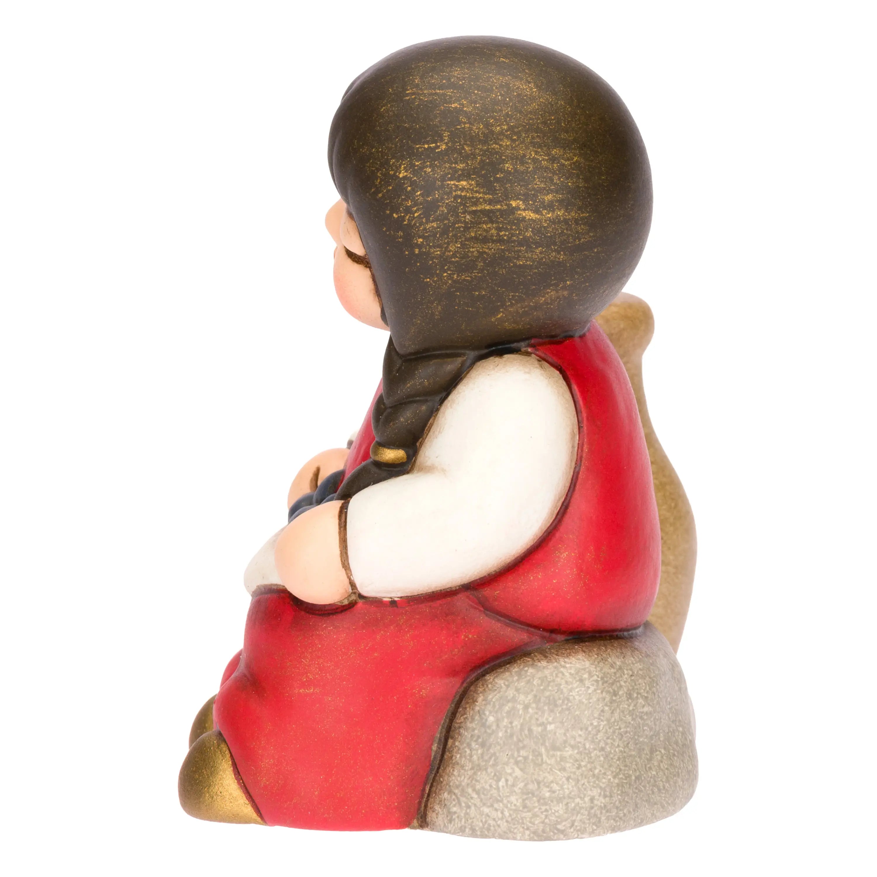 Thun - Bimba con olive in ceramica Presepe Classico rosso | Rohome