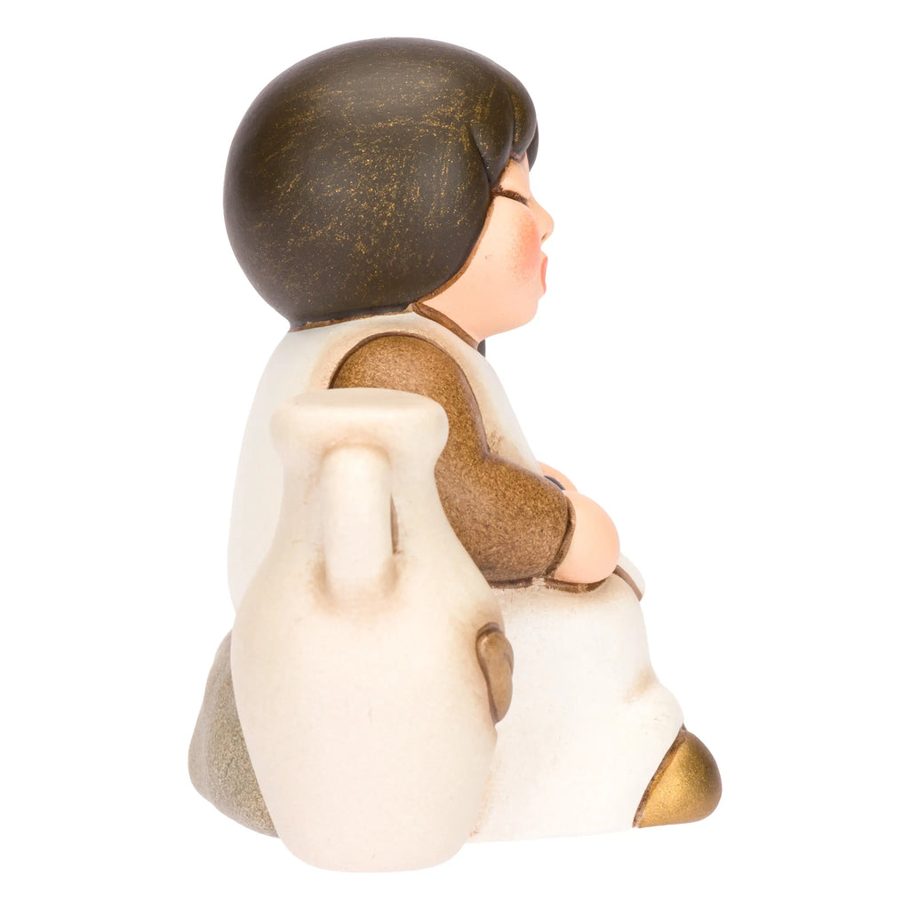 Thun - Bimba con olive in ceramica Presepe Classico Bianco | Rohome