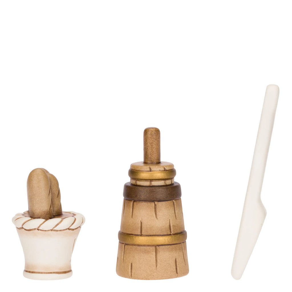 Thun- Set 3 pezzi fornaio in ceramica Presepe Classico | rohome