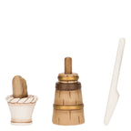 Thun- Set 3 pezzi fornaio in ceramica Presepe Classico | rohome