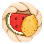 Thun - formella della stagioni estate, anguria e limone | rohome