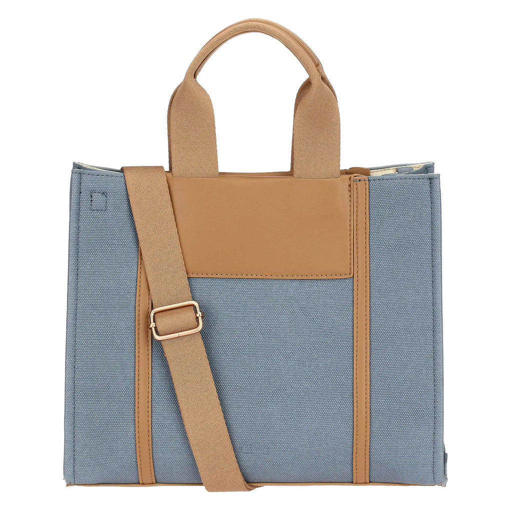 Thun - Borsa Tote bag denim/marrone, media