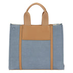 Thun - Borsa Tote bag denim/marrone, media