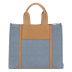 Thun - Borsa Tote bag denim/marrone, media
