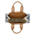 Thun - Borsa Tote bag denim/marrone, media