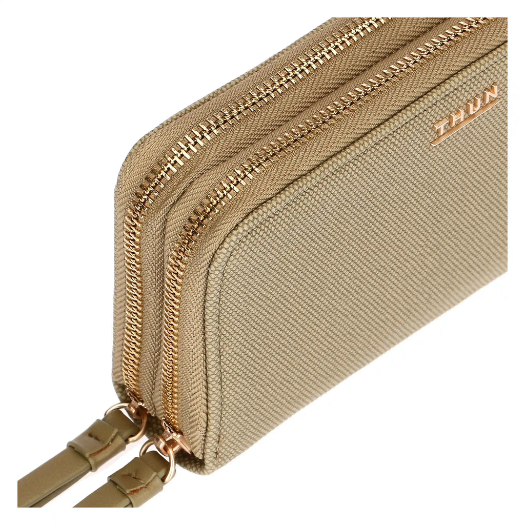 Thun - Portafoglio con doppia zip verde oliva | Rohome
