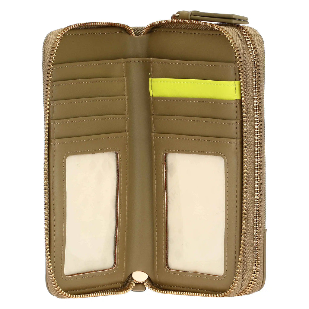Thun - Portafoglio con doppia zip verde oliva | Rohome