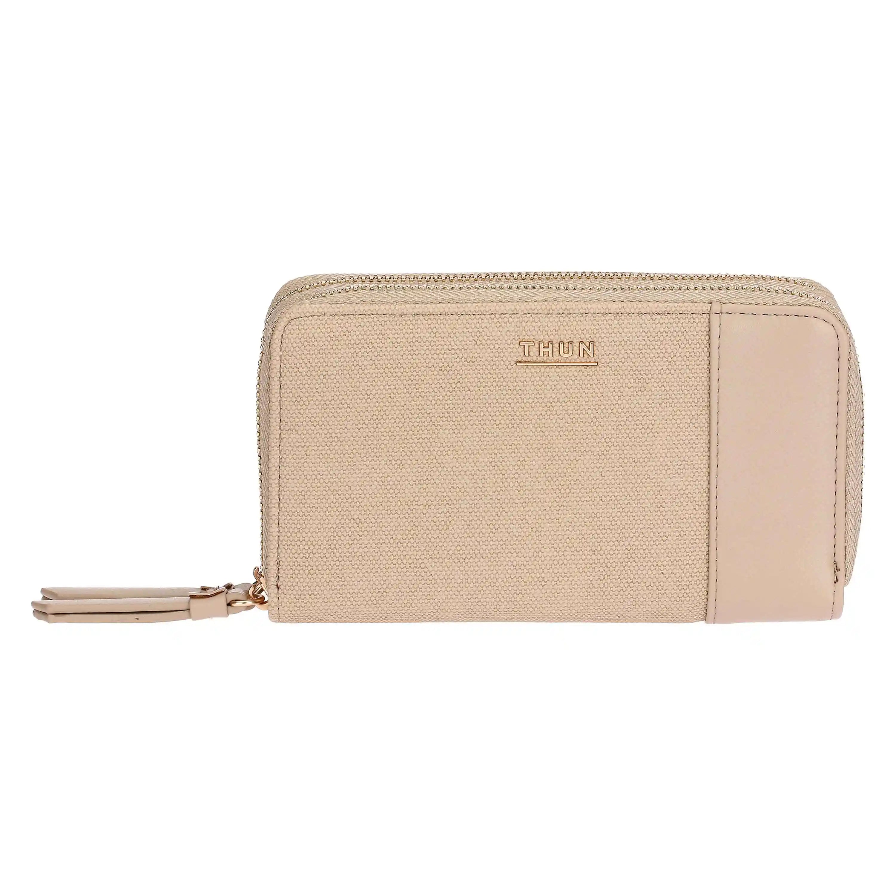 Thun - Portafoglio con doppia zip tortora | Rohome