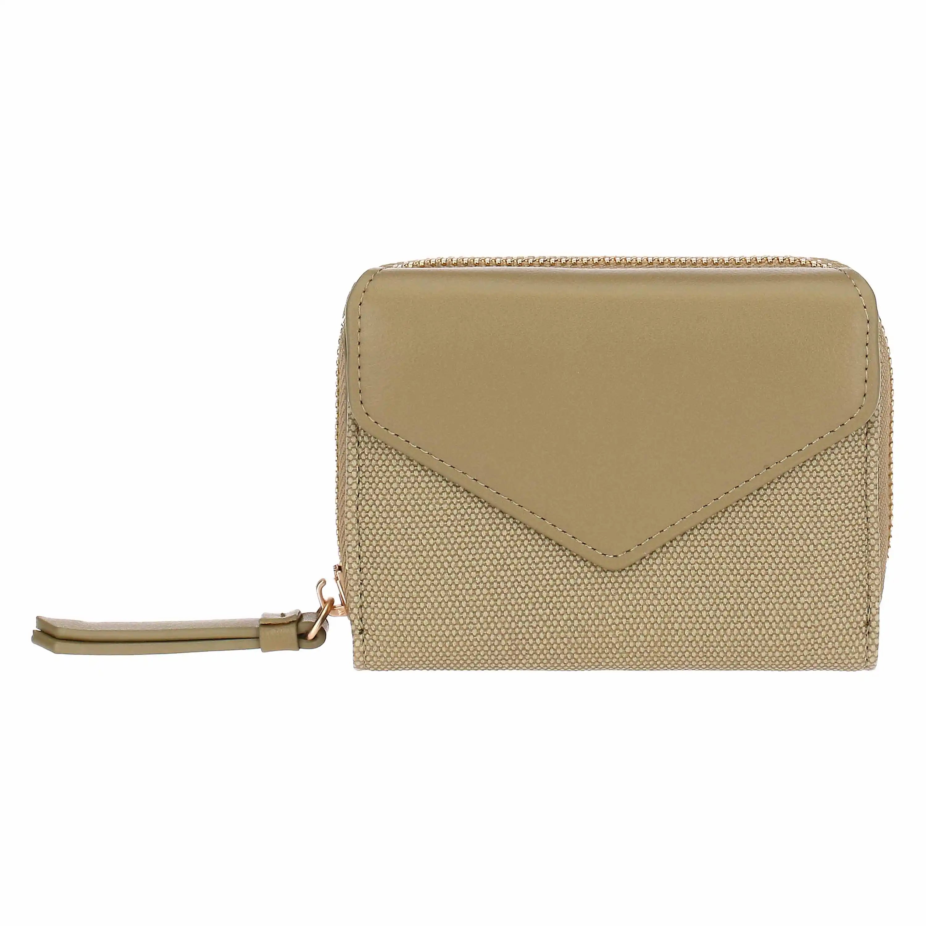 Thun - Portafoglio con patta e zip verde oliva | Rohome