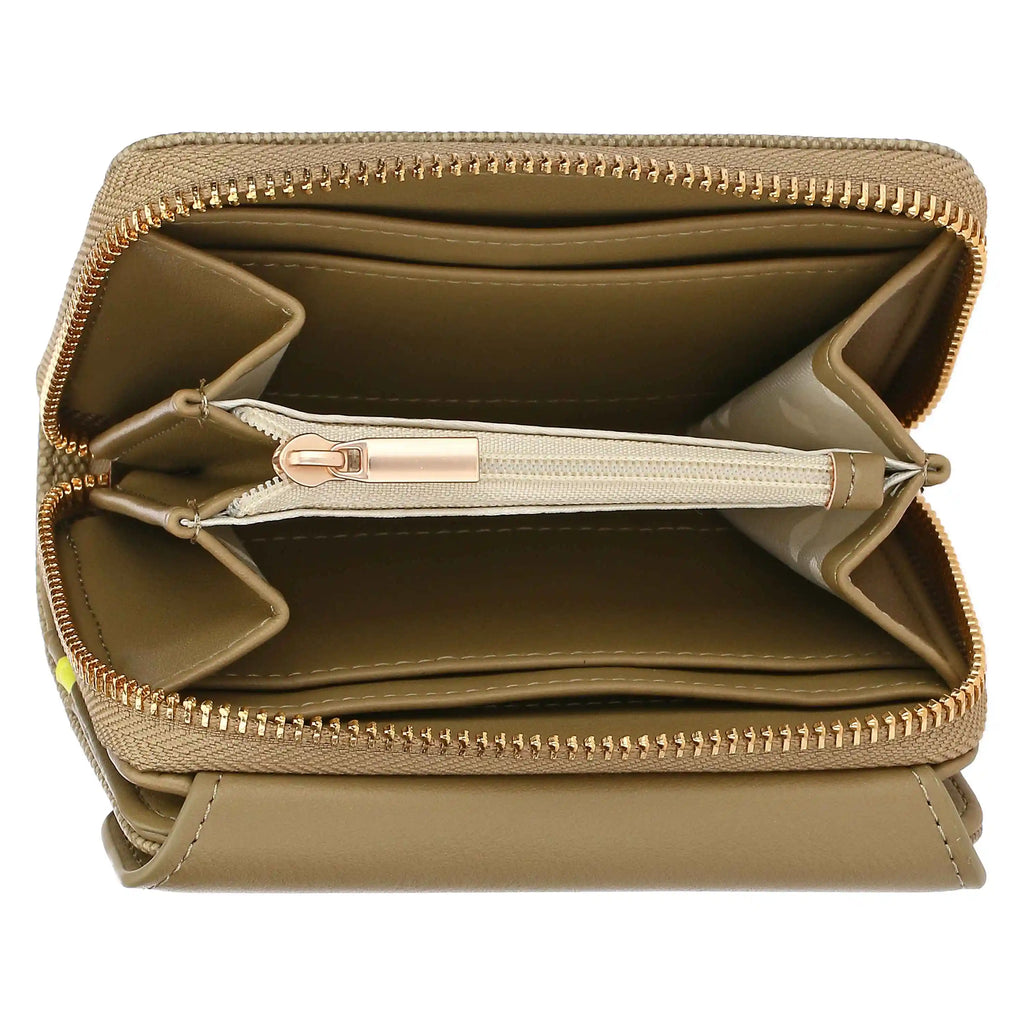 Thun - Portafoglio con patta e zip verde oliva | Rohome