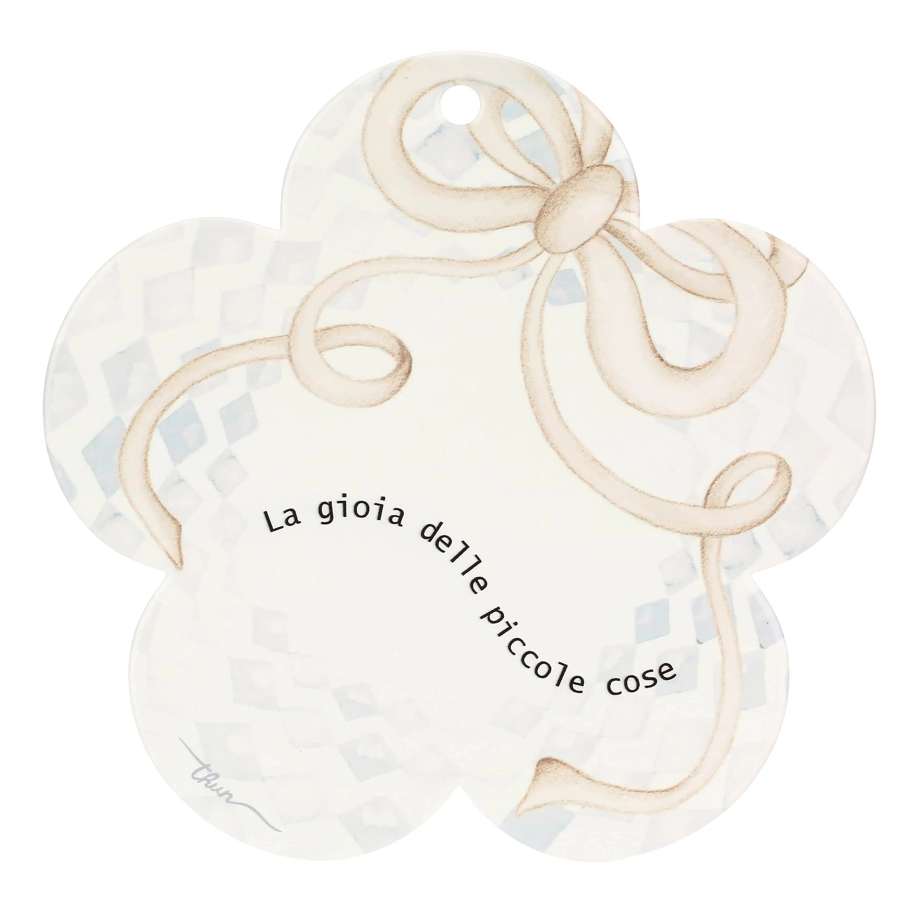 Thun - Sottopentola in porcellana fiore | Rohome