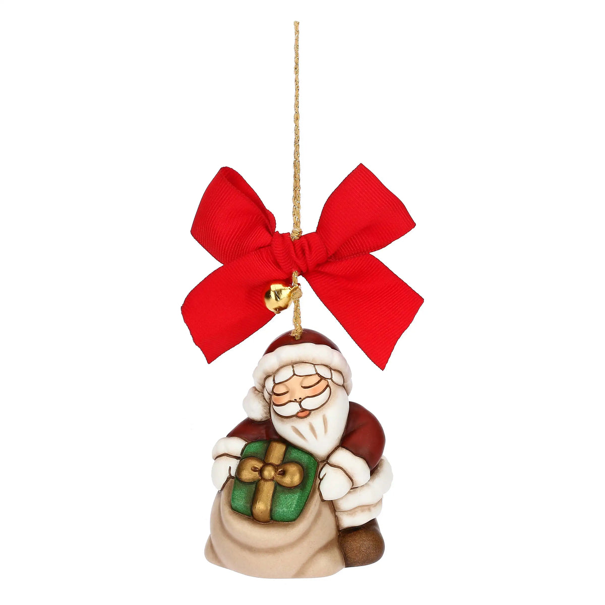 Thun - Addobbo natalizio babbo natale sacco in ceramica maxi | Rohome
