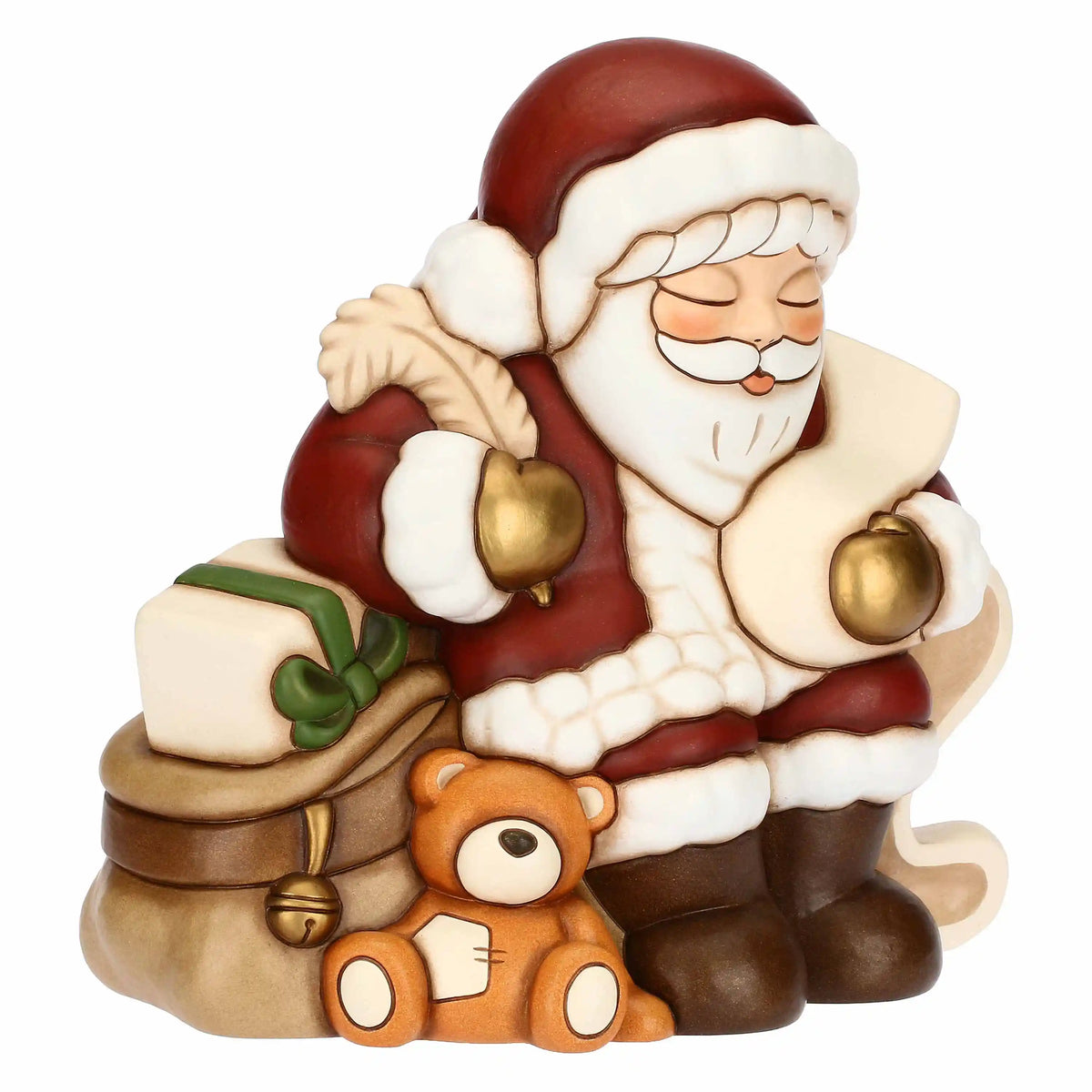 Thun - Babbo Natale in ceramica con lista | Rohome