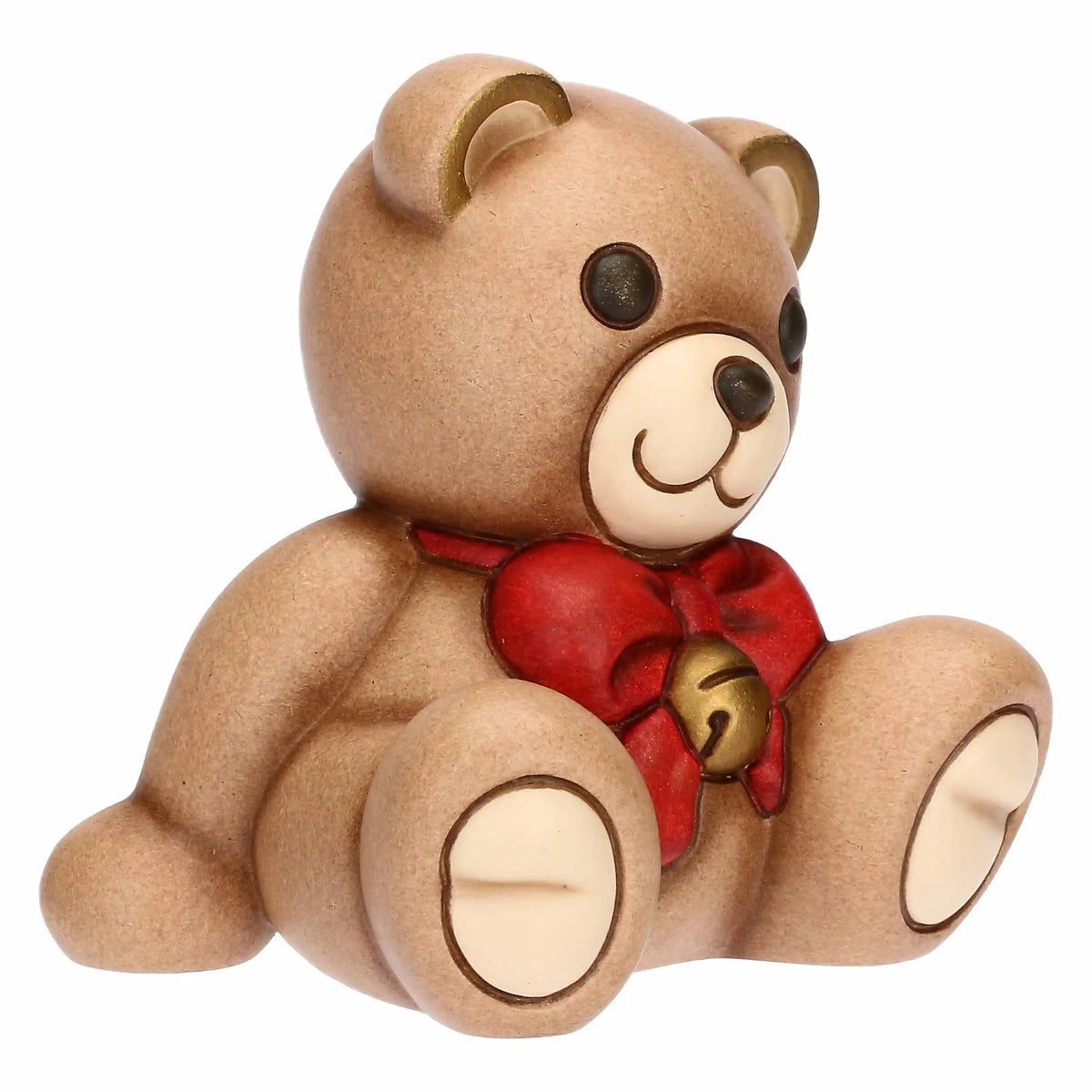 Thun - Teddy Natale con fiocco in ceramica piccolo | Rohome