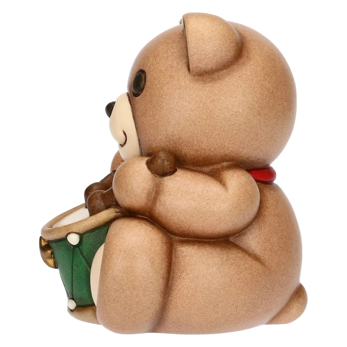 Thun - Teddy Natale con tamburo in ceramica medio | Rohome