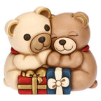 Thun - Coppia Teddy Natale con regali in ceramica | Rohome