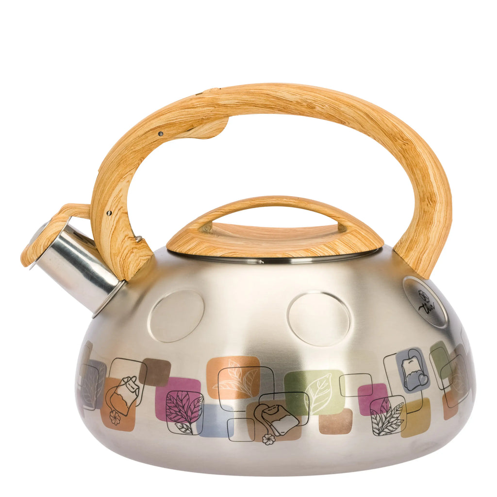 Thun - Bollitore in acciaio con manico effetto bamboo | Rohome