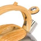 Thun - Bollitore in acciaio con manico effetto bamboo | Rohome