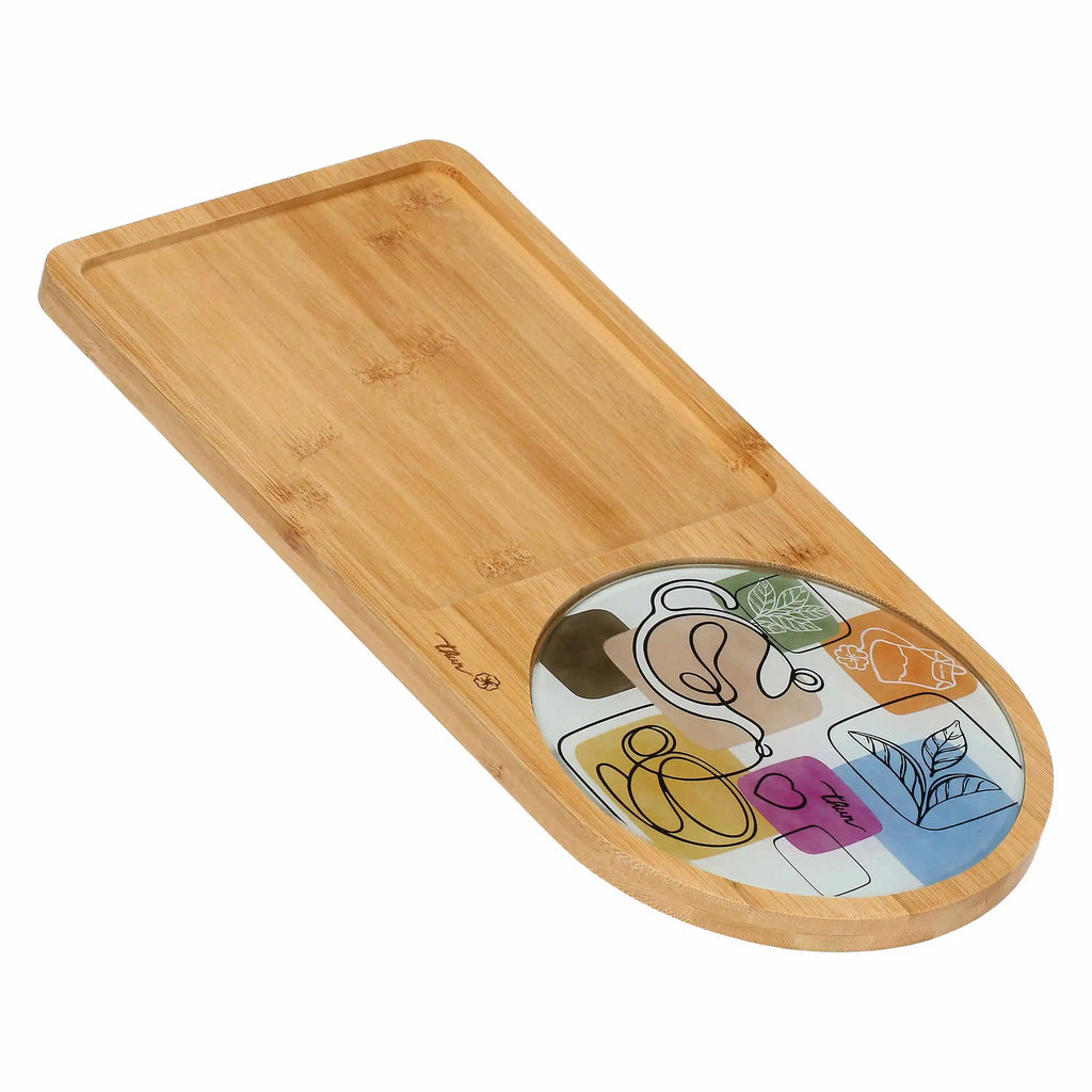 Thun - Set 4 tazze da té con vassoio in bamboo | Rohome