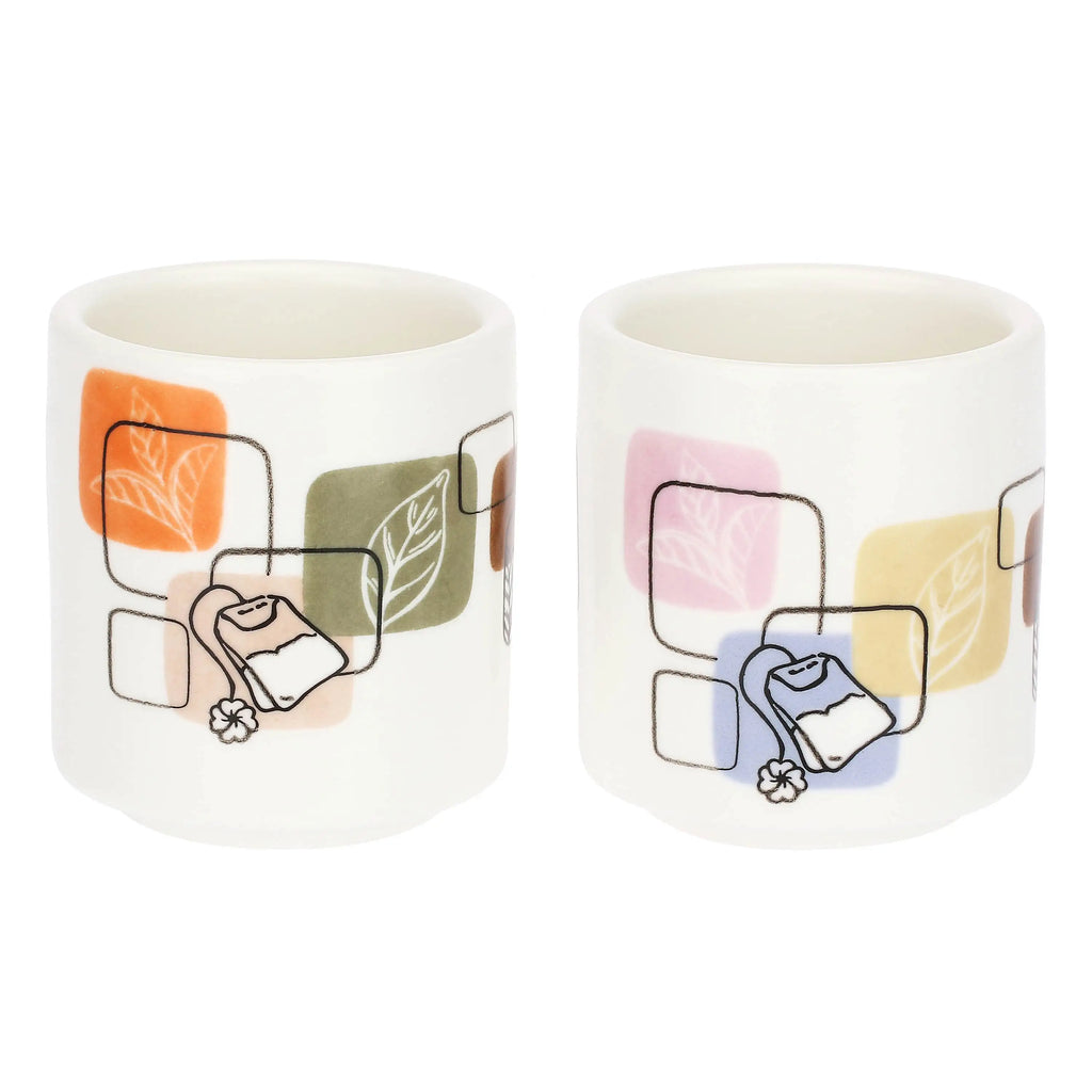 Thun - Set 4 tazze da té con vassoio in bamboo | Rohome