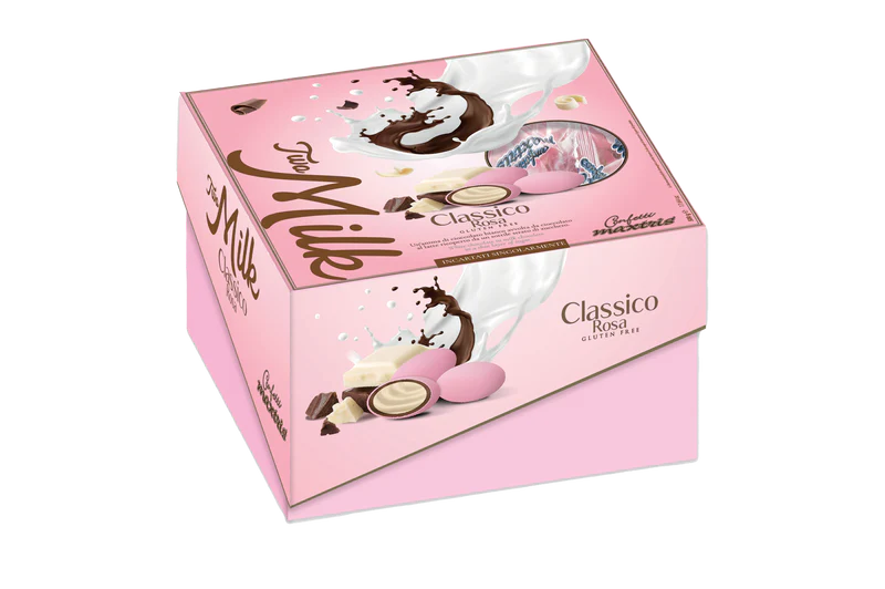 Maxtris - confetti two milk rosa incartati singolarmente | rohome