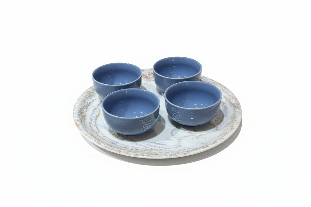 Thun - Set 4 ciotoline con vassoio, Oasi | Rohome