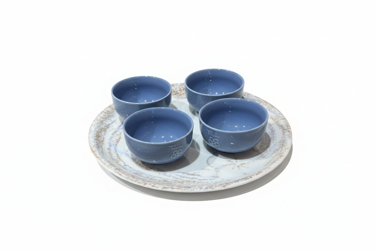 Thun - Set 4 ciotoline con vassoio, Oasi | Rohome