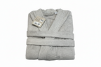 Accappatoio in spugna grigio perla in box taglia xxl | Rohome