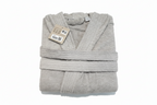 Accappatoio in spugna grigio perla in box taglia xl | Rohome