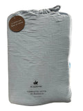 Completo letto mussola light blue matrimoniale | Rohome