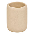 Porta spazzolini  colore beige effetto pietra  | Rohome