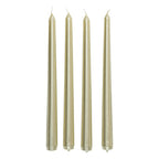 Set 4 candele oro satinato | Rohome