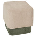 Pouf 2 in 1 colore grigio e verde | Rohome