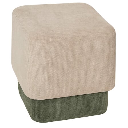 Pouf 2 in 1 colore grigio e verde | Rohome