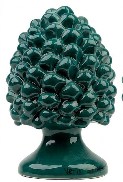 Pigna artigianale Verus Verde ottanio h 11cm | Rohome