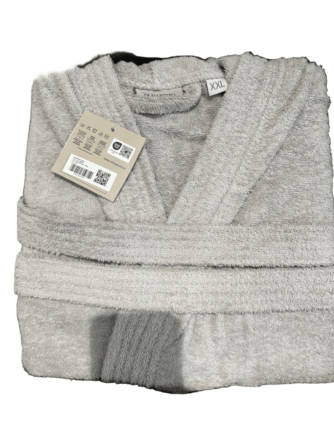 Accappatoio in spugna grigio perla in box taglia s | Rohome | Rohome