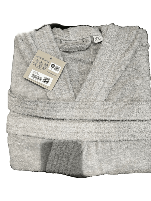 Accappatoio in spugna grigio perla in box taglia s | Rohome | Rohome