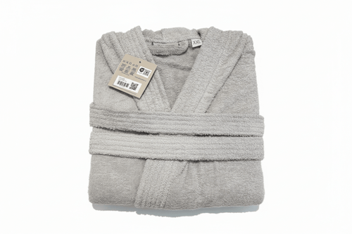 Accappatoio in spugna grigio perla in box taglia xl | Rohome | Rohome