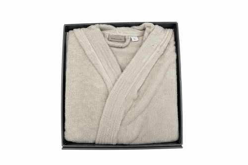 Accappatoio in spugna tortora in box taglia l | Rohome | Rohome