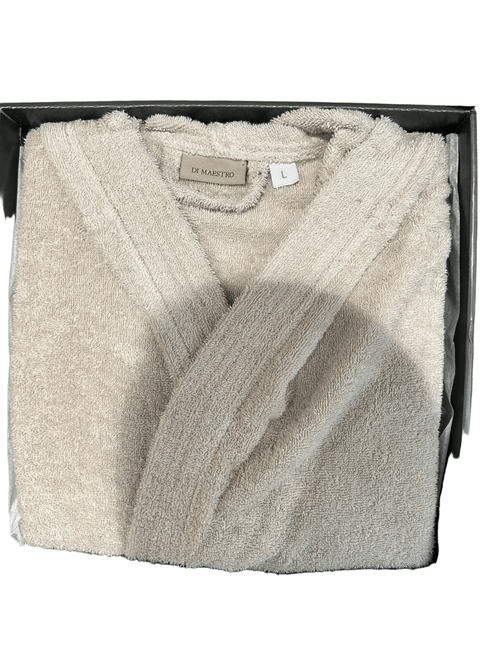 Accappatoio in spugna tortora in box taglia xxl | Rohome | Rohome