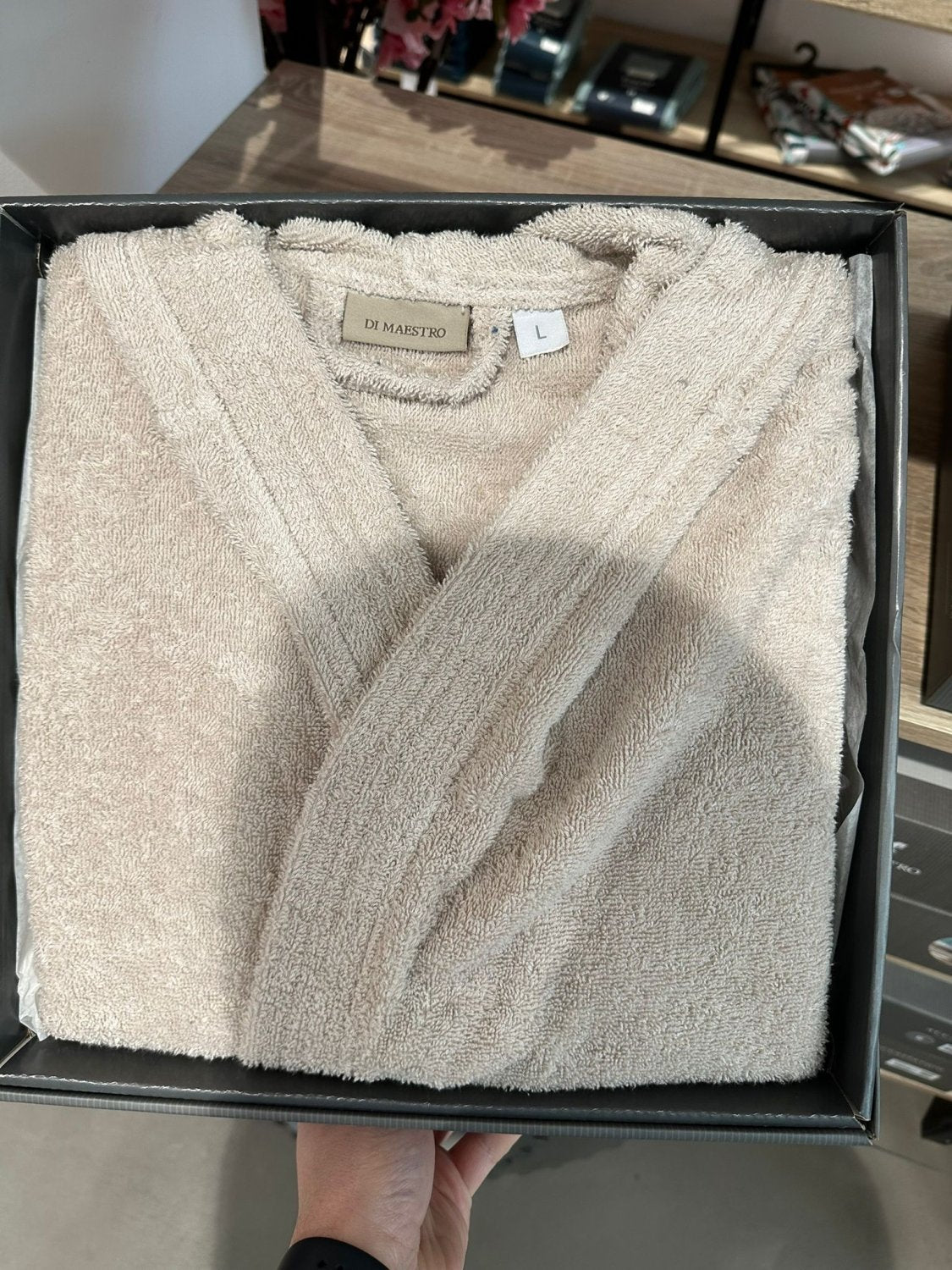 Accappatoio in spugna tortora in box taglia xxl | Rohome | Rohome