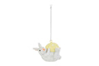 Addobbo coniglio pasquale con uovo in resina h.6.5cm | Rohome | Rohome