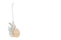Addobbo coniglio pasquale con uovo in resina h.6.5cm | Rohome | Rohome