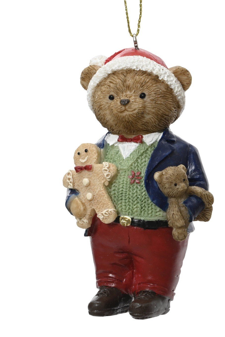 Addobbo natalizio in poliresina a forma di orso fashion | rohome | Rohome
